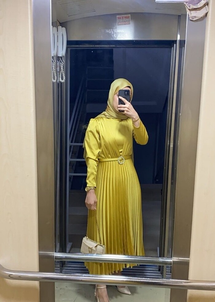 Tesettür abiye elbise - Görsel 3