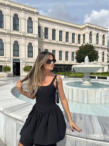 xs Beden siyah Renk Zara elbise