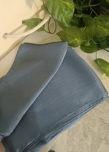 Mavi Dökümlü Kadın janjan Şal - Görsel 2