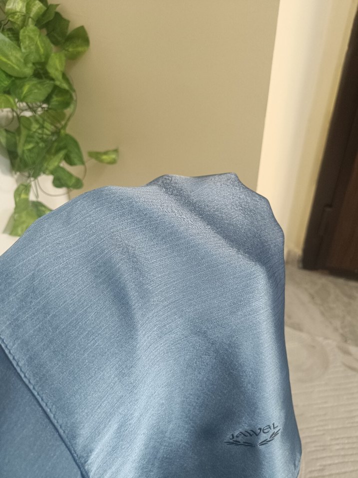 Mavi Dökümlü Kadın janjan Şal - Görsel 3