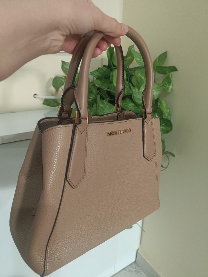 Bej Deri Michael Kors Kadın Çanta - Görsel 5