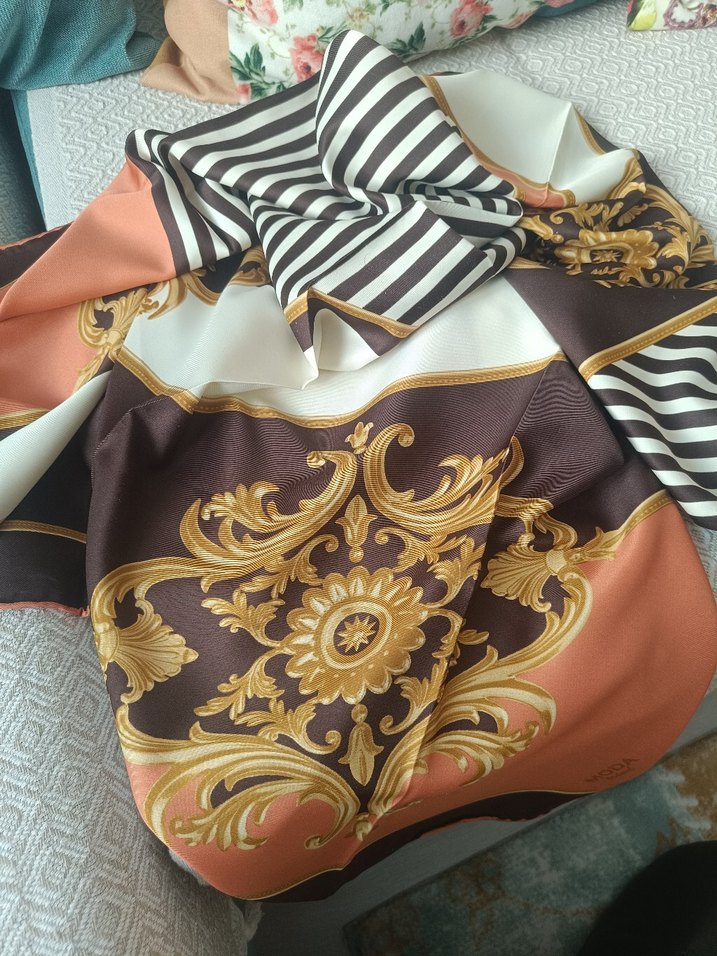 Bohem Çok Renkli Kadın eşarp - Görsel 4