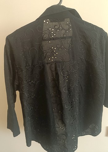 fisto desenli siyah gomlek - Görsel 3