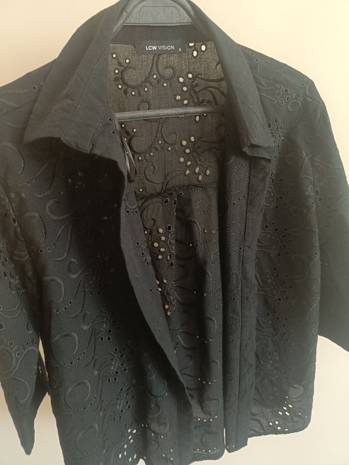 fisto desenli siyah gomlek - Görsel 2