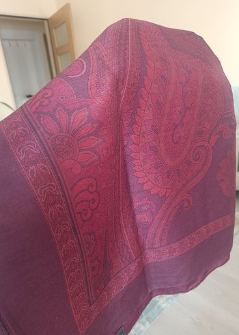 moreno etro desenli bordo şal - Görsel 7