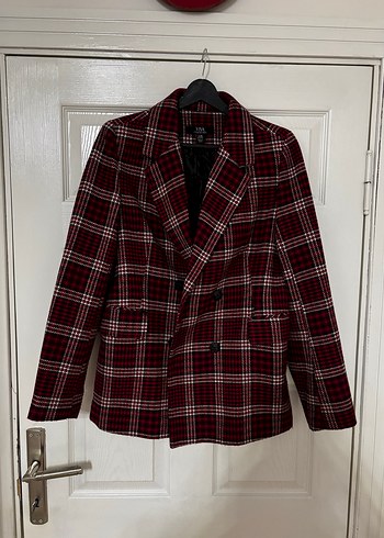 Zara Bordo Kadin Blazer Ceket