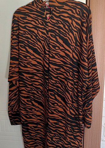 Diğer zebra desen elbise tunik