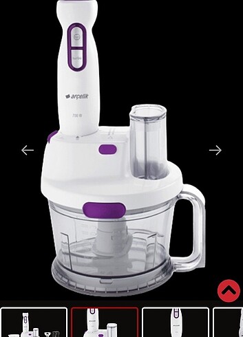 Beden Renk Arçelik rendeli el blender seti