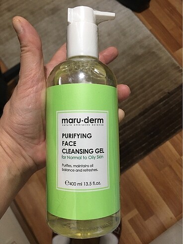 Maruderm hiç kullanılmamış temizleme jeli