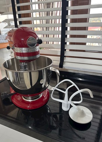 Kırmızı Parlak Artisan Mutfak Mikseri - Görsel 5