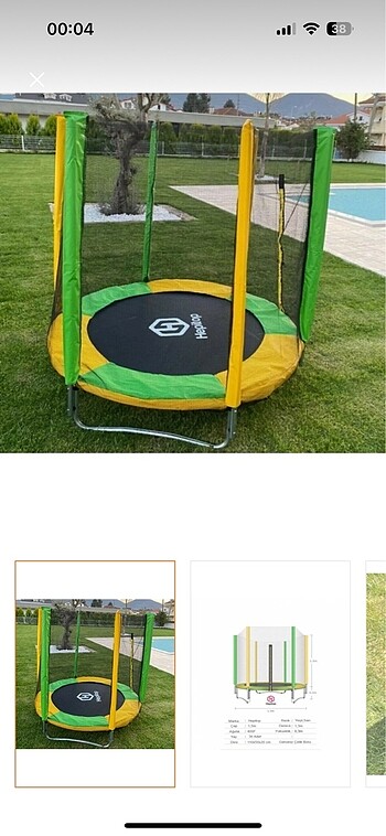 Beden Hepitop marka büyük boy trambolin
