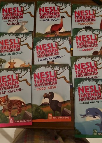 Model Çocuk, Nesli Tükenen Hayvanlar Çocuk Kitabı Seti 10 adet