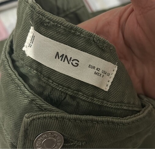 42 Beden haki Renk Mango haki kargo pantolon