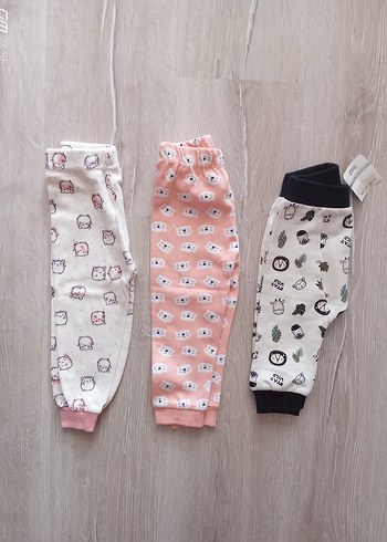 Pamuklu Baskılı Çocuk Uyku Altı 3'lü Set