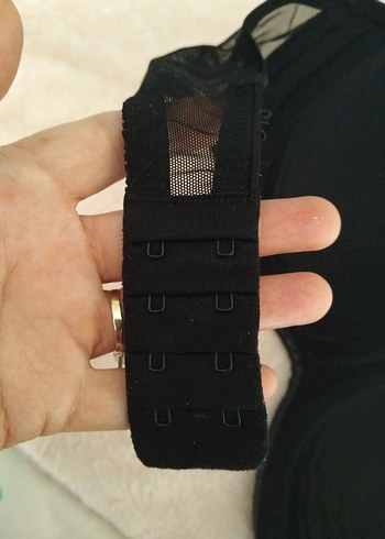 penti Siyah Minimalist Goth Sütyen - Görsel 6