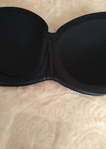 penti Siyah Minimalist Goth Sütyen - Görsel 3