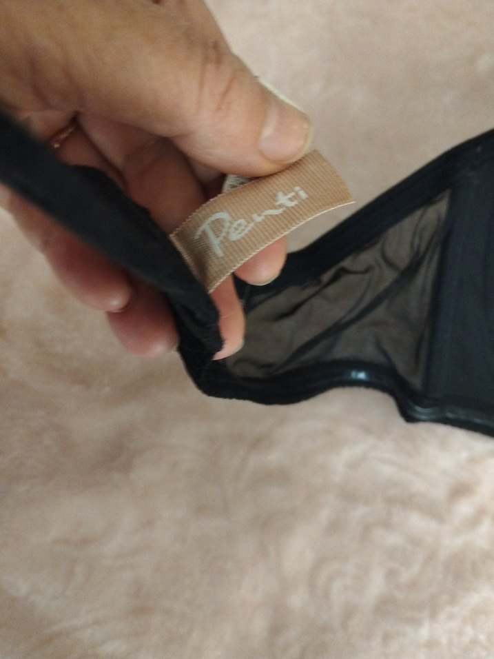 penti Siyah Minimalist Goth Sütyen - Görsel 4