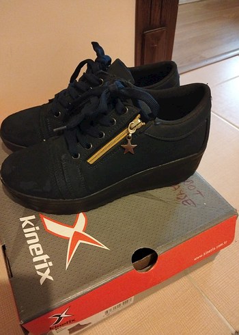 lacivert Sokak Stili Günlük Ayakkabı - Görsel 3