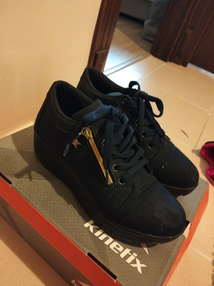 lacivert Sokak Stili Günlük Ayakkabı - Görsel 2