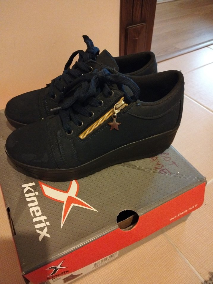 lacivert Sokak Stili Günlük Ayakkabı - Görsel 3