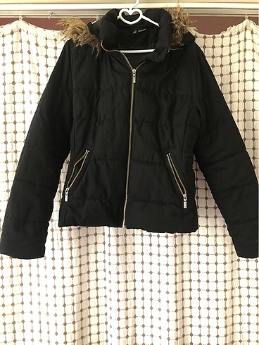 H&M siyah mont kürklü