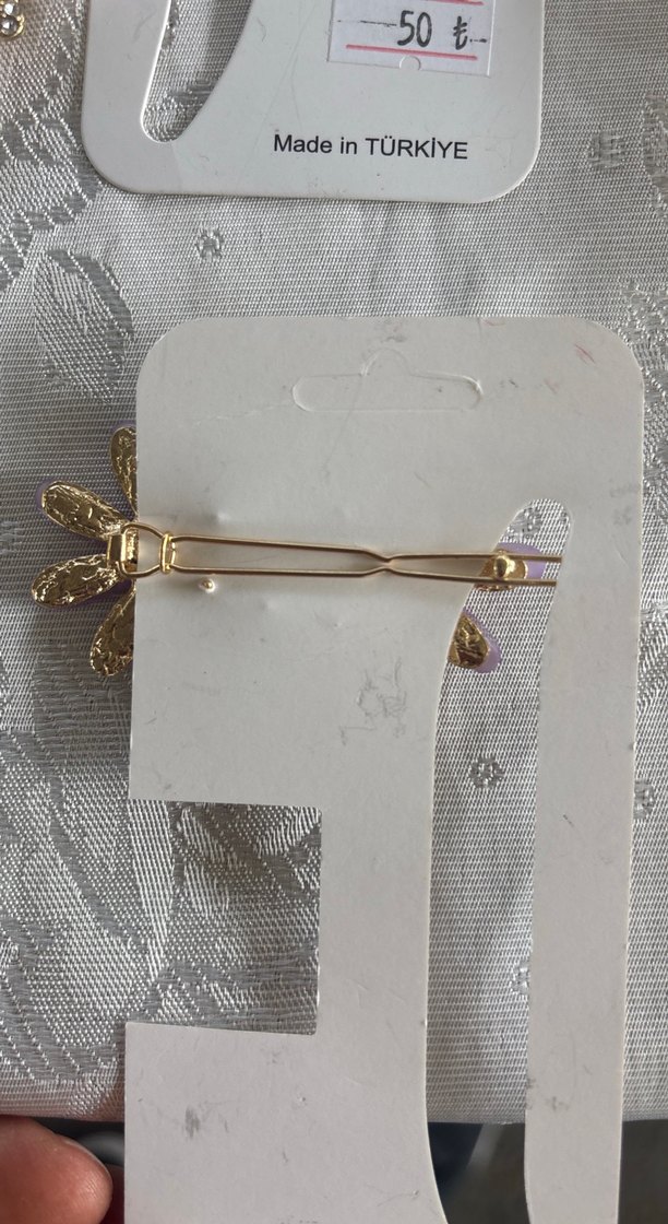 Mor Payetli Çiçek Saç Tokası Seti - Görsel 3