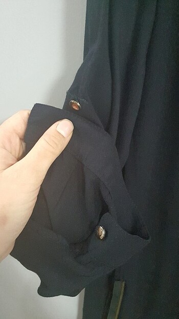 xxl Beden Siyah tunik tesettür fermuarlı