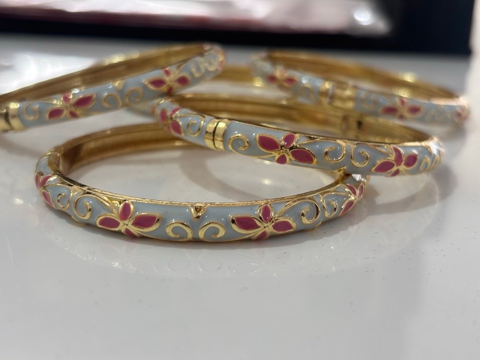 Çiçek Desenli Renkli Boncuklu Kadın Bileklik mineli kelepçe - Görsel 2