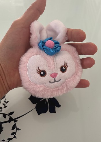 Pembe Peluş Tavşan Anahtarlık - Görsel 3