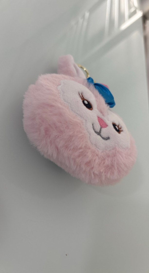 Pembe Peluş Tavşan Anahtarlık - Görsel 2