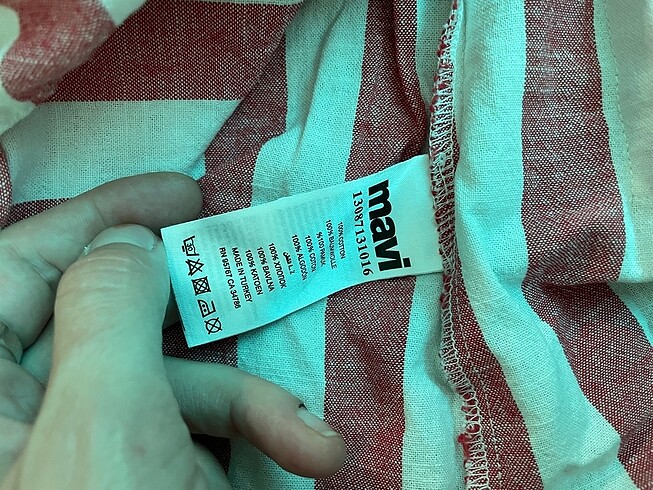 Mavi Pamuklu Elbise - Görsel 3