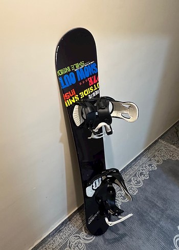 Siyah Snowboard Bağlamalı Kaykay - Görsel 3