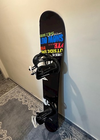 Siyah Snowboard Bağlamalı Kaykay - Görsel 2