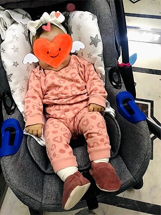 Pembe Leopar Desenli Takım