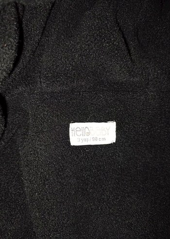 Sarı Siyah Fermuarlı Çocuk Kışlık Mont - Görsel 4