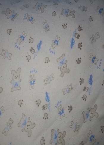 Mavi Nakışlı Bebek Battaniyesi - Görsel 4