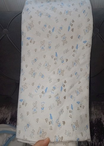 Mavi Nakışlı Bebek Battaniyesi - Görsel 5