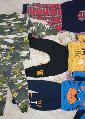 Erkek Çocuk Kamuflaj Desenli Uzun Kollu Pijama