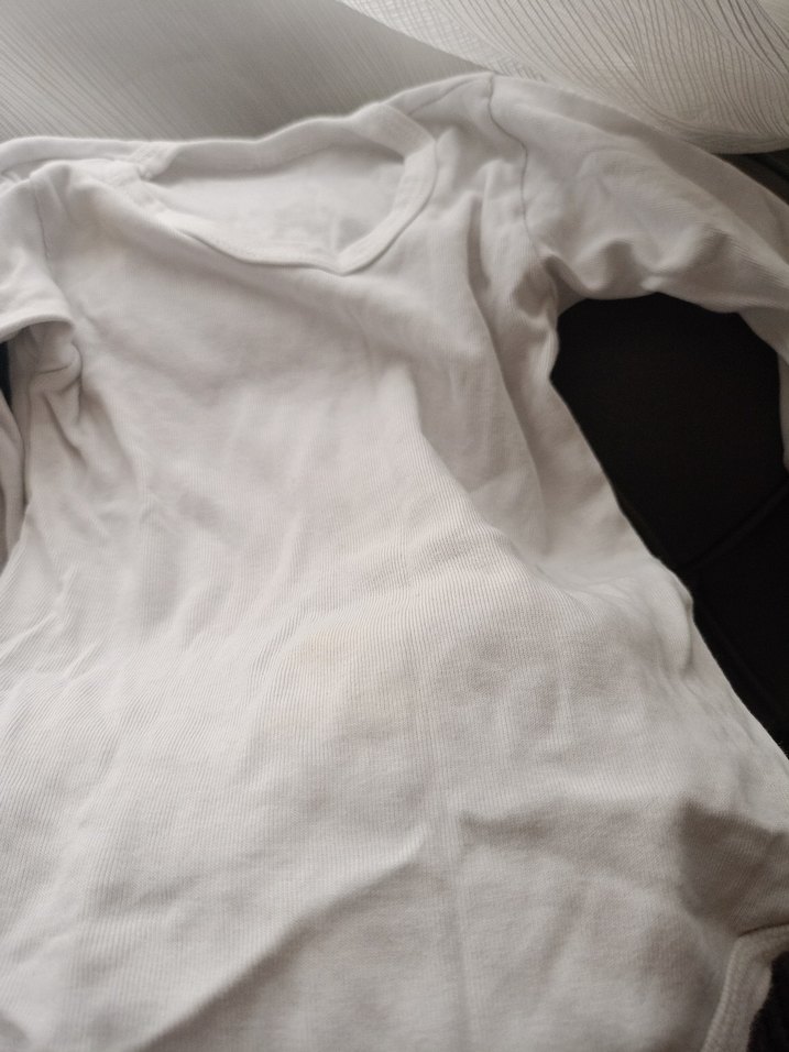 Beyaz Uzun Kollu Pamuklu Bebek Body - Görsel 5