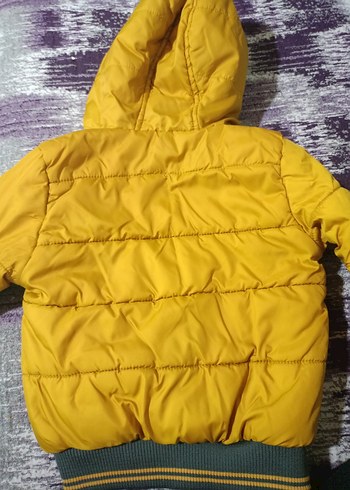 Sarı Fermuarlı Erkek Çocuk Mont - Görsel 4