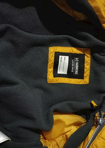 Sarı Fermuarlı Erkek Çocuk Mont - Görsel 2