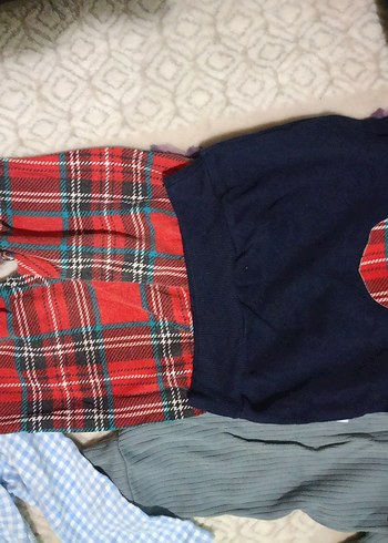 Kırmızı Baskılı Bebek Takımı - Görsel 5