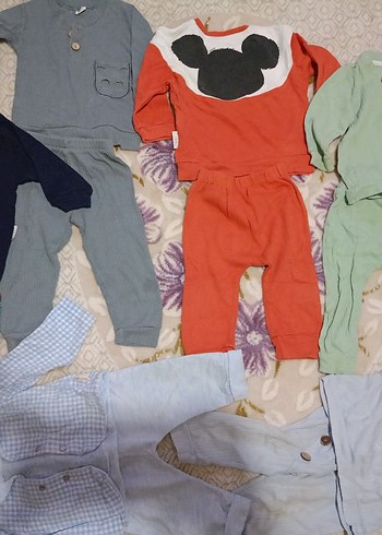 Kırmızı Baskılı Bebek Takımı - Görsel 9