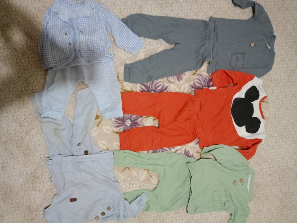 Kırmızı Baskılı Bebek Takımı - Görsel 3