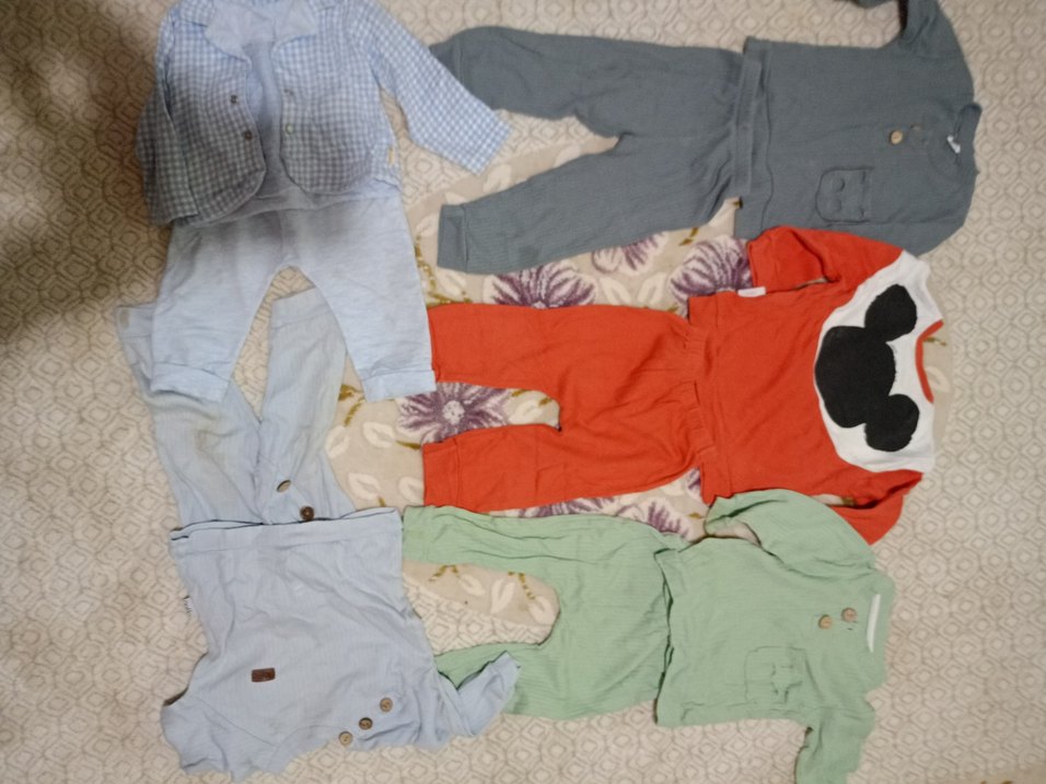 Kırmızı Baskılı Bebek Takımı - Görsel 2