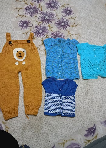 Renkli Örgü Hırka ve tulum - Görsel 2