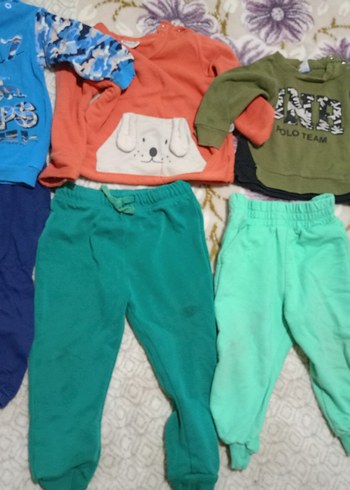 Erkek Bebek Renkli Street Wear Takım