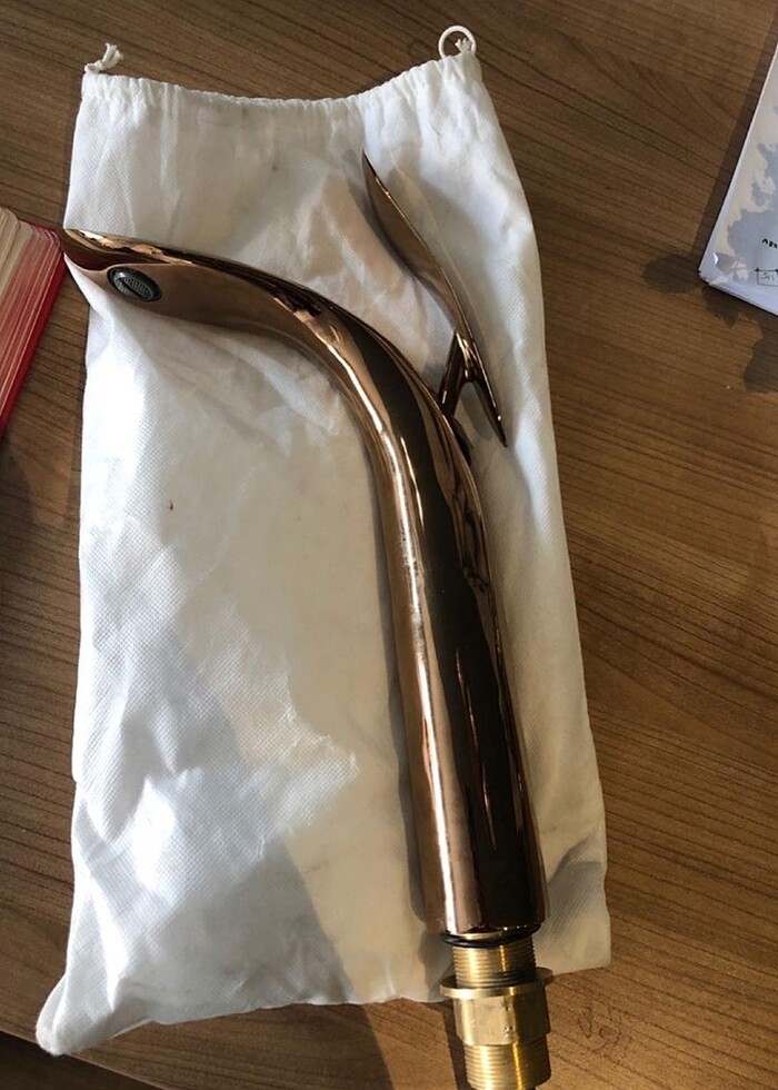 Pure Concept Luxury Rose Gold Yüksel Lavabo Bataryası - Görsel 2