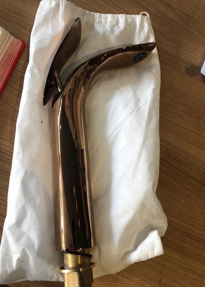 Pure Concept Luxury Rose Gold Yüksel Lavabo Bataryası - Görsel 3