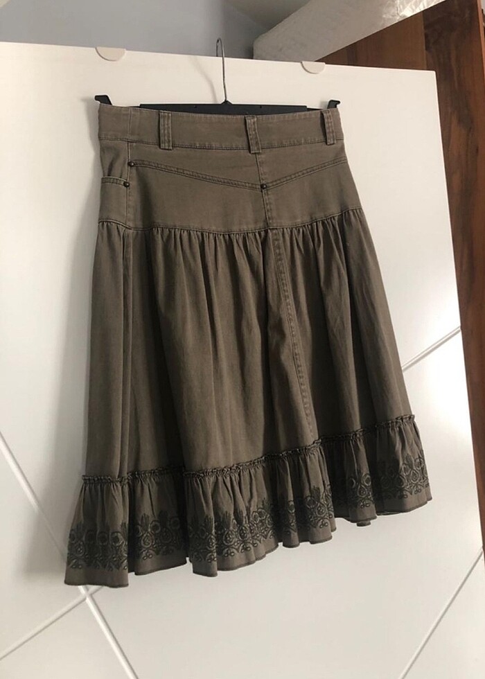 Kadın Lyocell Etek - Görsel 2